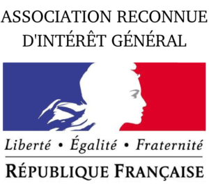 logo de la République Française avec la mention "Association reconnue d'intérêt général"