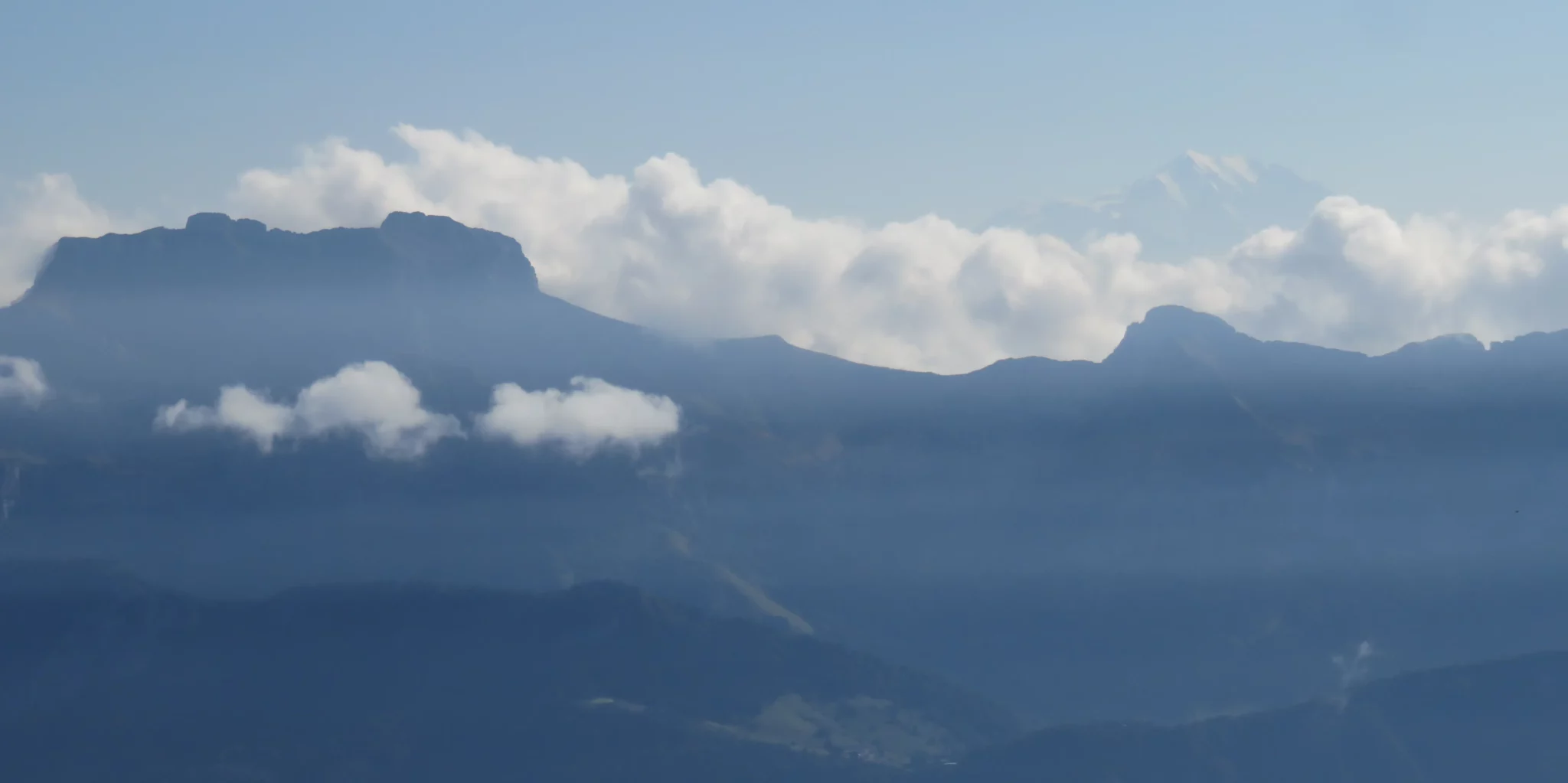 Panorama montagneux vu depuis le Semnoz