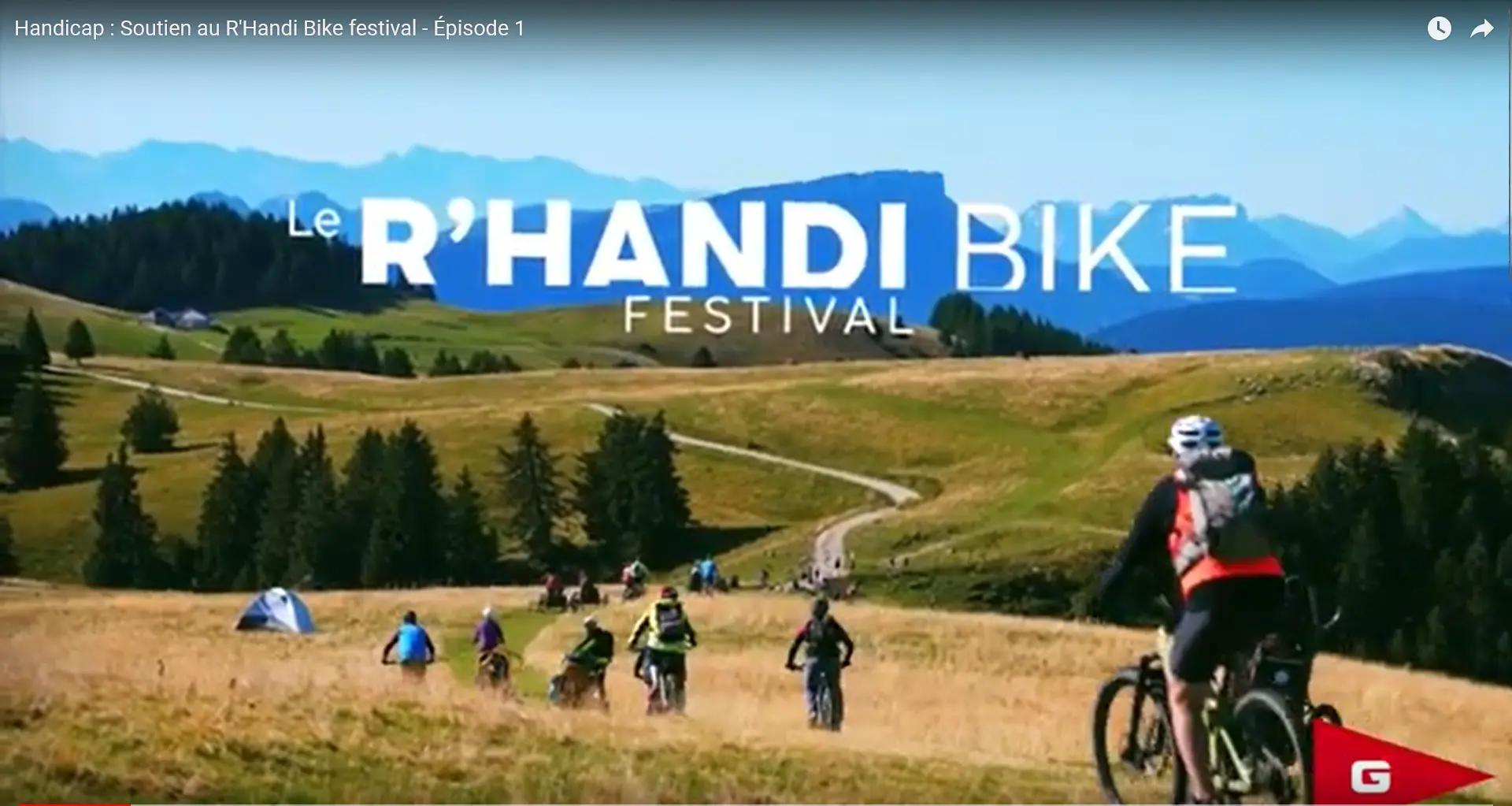 Miniature d'une vidéo réalisée par G7 intitulée Handicap Soutien au R'Handi Bike festival - Épisode 1